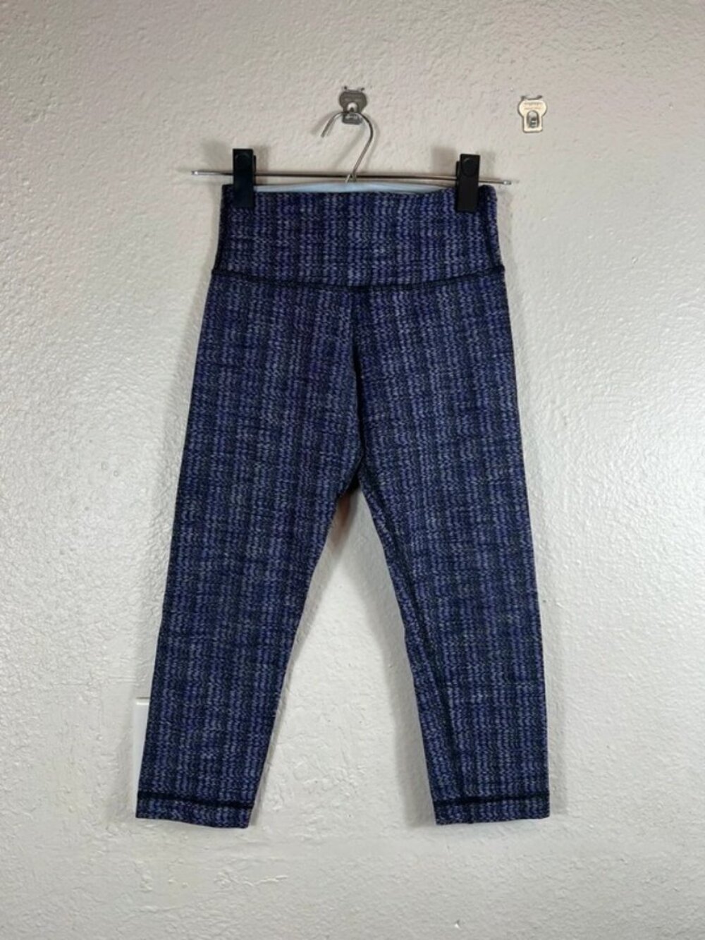 Lululemon Wunder Under Crop Herringbone Sz 2
